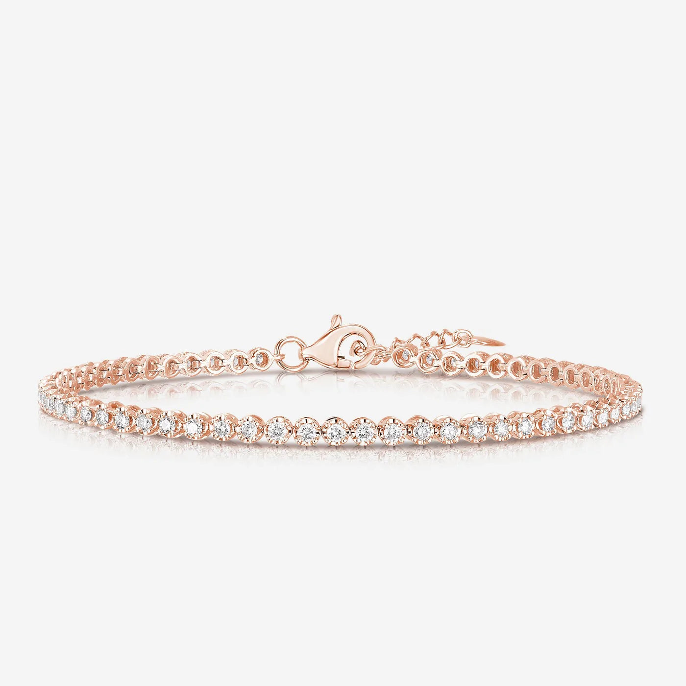 Diamond Tennis Adjustable Bracelet in 18K Gold