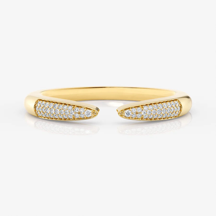 Diamond Claw Ring in 18K Gold